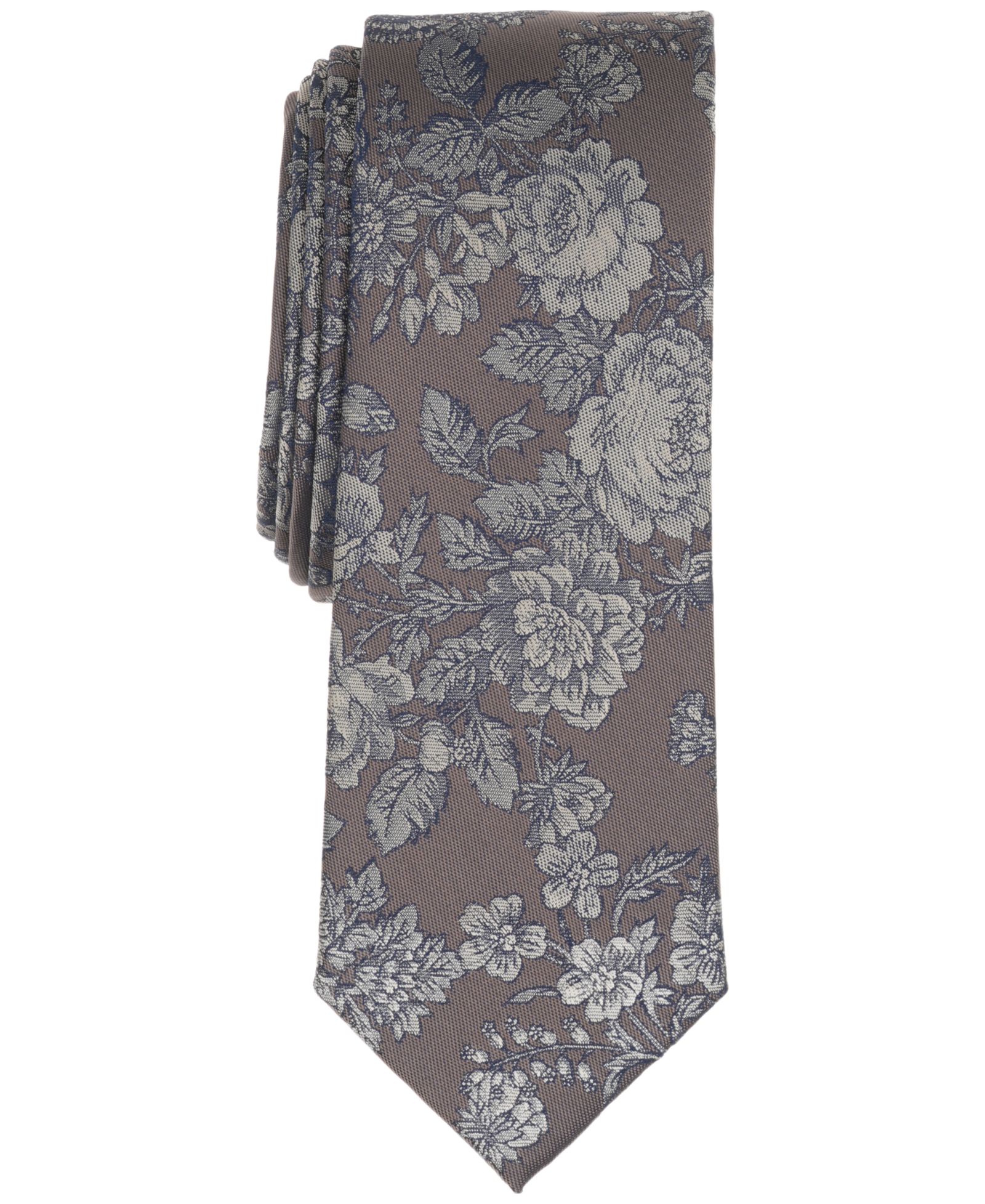 Мужской узкий галстук Bar III Welsh Floral Skinning