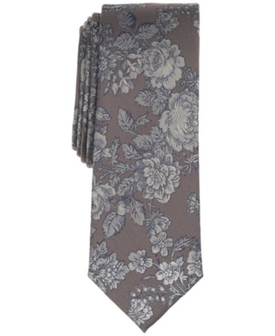 Мужской узкий галстук Bar III Welsh Floral Skinning