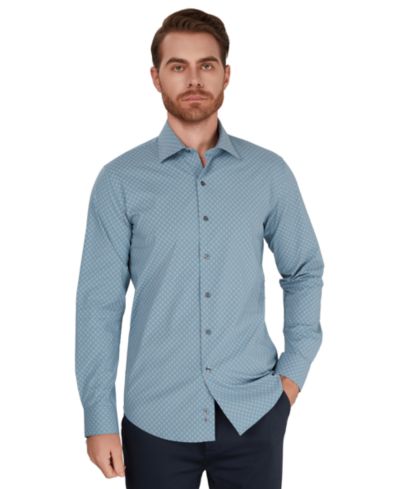 Alfani Men's Diamond Spot Slim-Fit Shirt, Macy's Exclusive