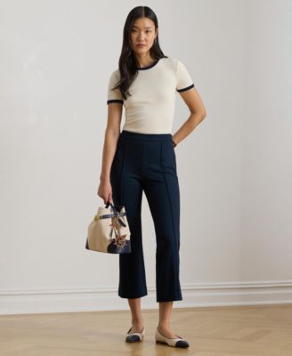 Lauren Ralph Lauren Women's Twill Flare Ankle Pants