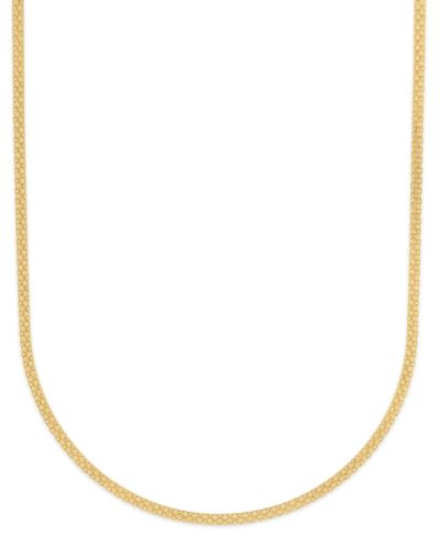 Мужской цепочка-колье Alfani Polished Bismark из золота 14k поверх стерлингового серебра