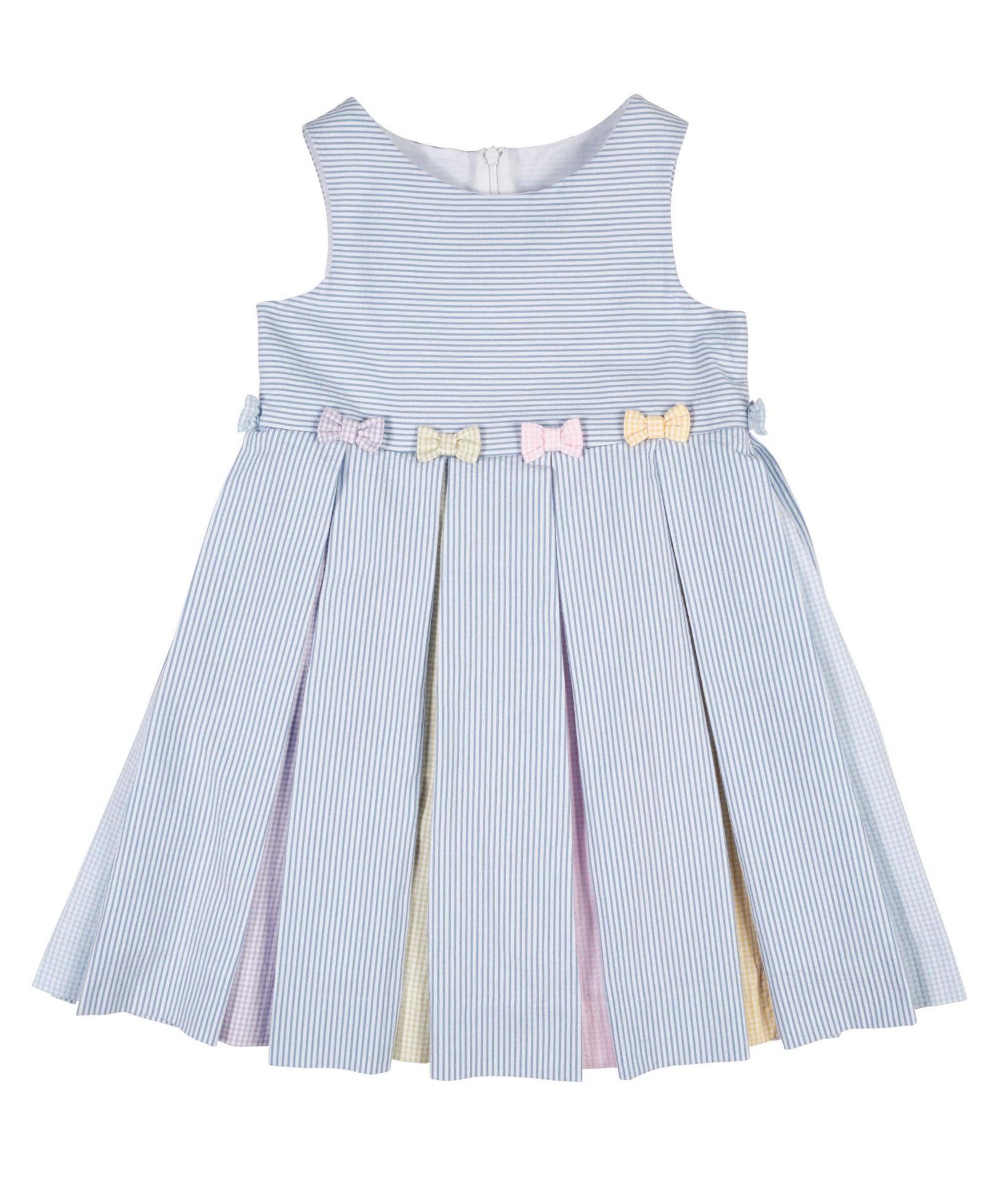 Платье Florence Eiseman Big Girls Multicolor Seersucker Pleated