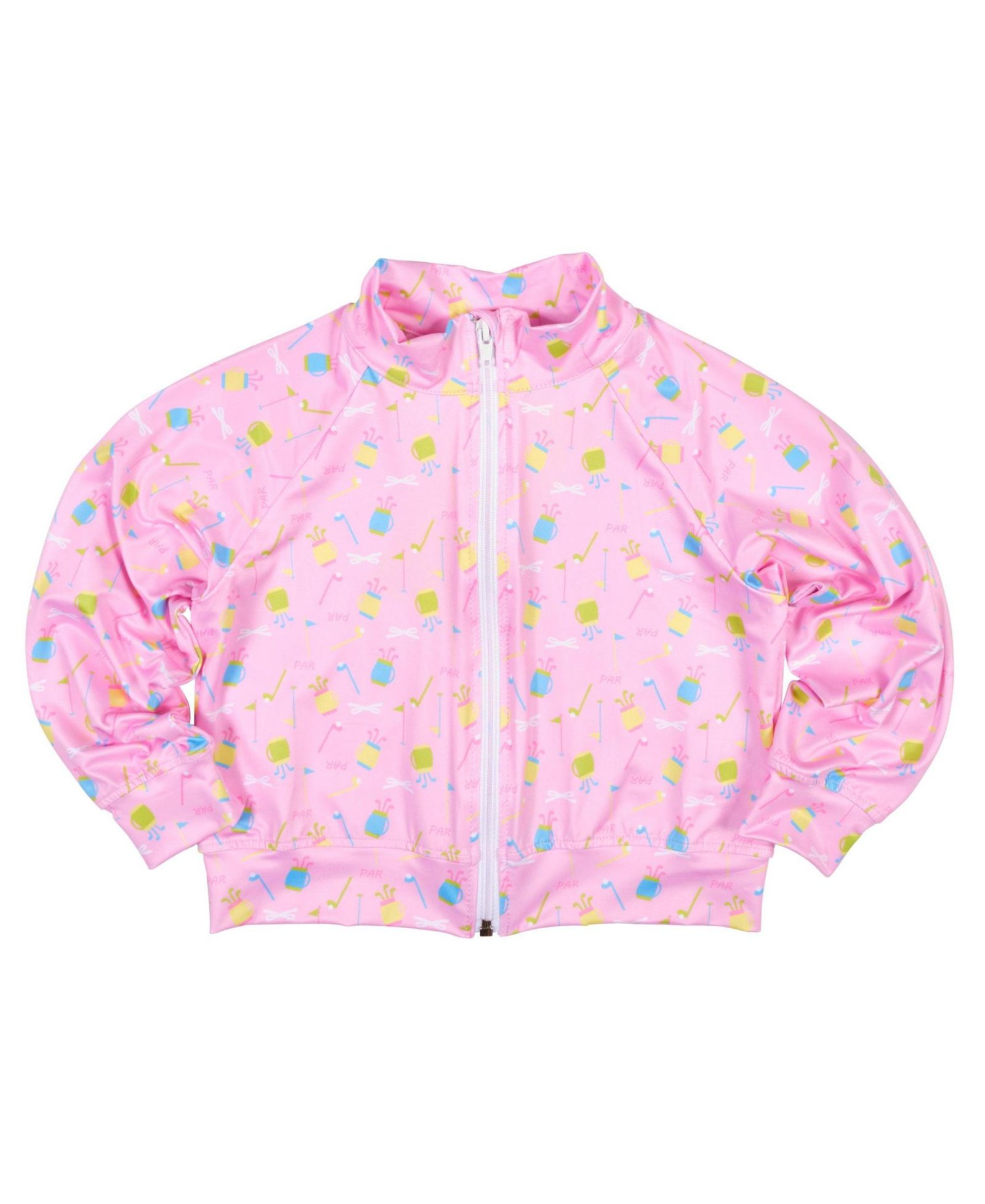Florence Eiseman Little Girls Golf Print Performance Knit Jacket