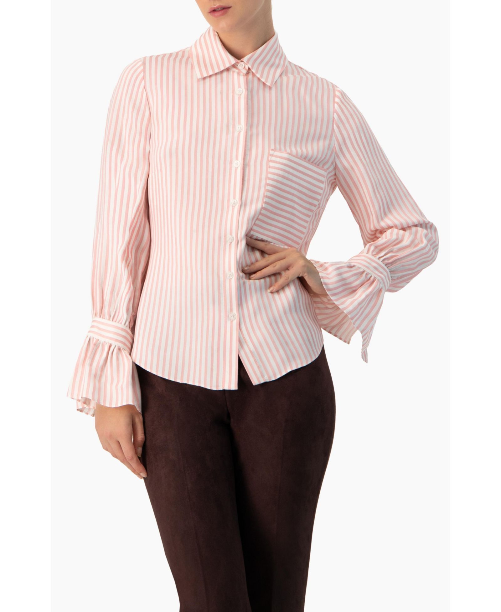 Женская рубашка Ivonne Long Sleeve Striped