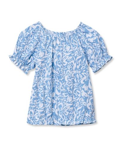 Blue tropical floral