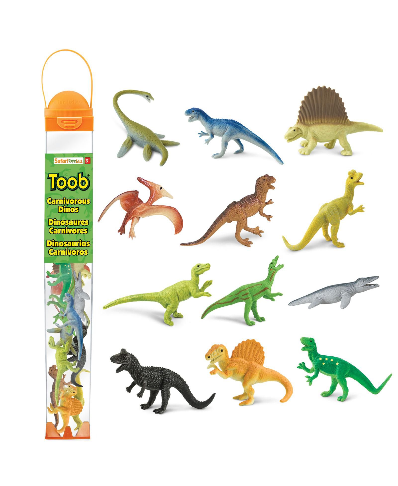 Набор хищных динозавров Safari Ltd. 12 Piece Carnivorous Dinos