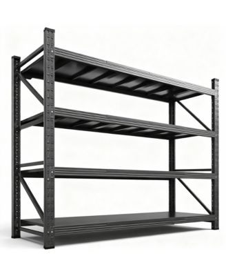 YIGII Heavy Duty 71.3" W x 70" H Garage Shelving, 4-Tier, Adjustable, 5000 lbs Capacity
