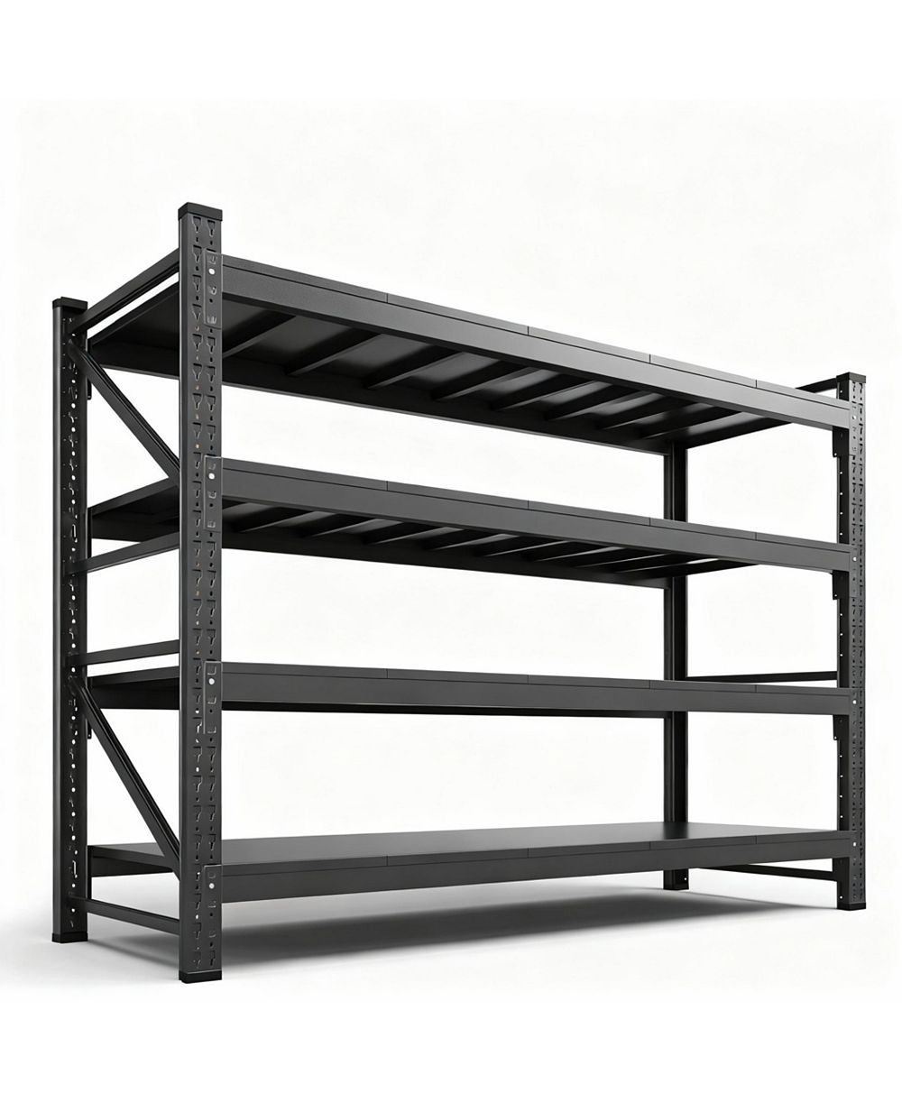 YIGII Heavy Duty79" W x 70" H Garage Shelving, 4-Tier, Adjustable, 6000 lbs Capacity