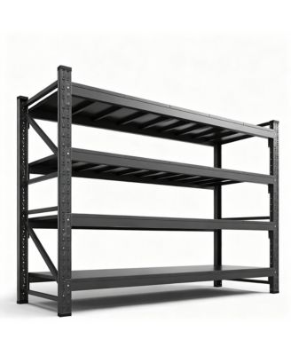 YIGII Heavy Duty79" W x 70" H Garage Shelving, 4-Tier, Adjustable, 6000 lbs Capacity