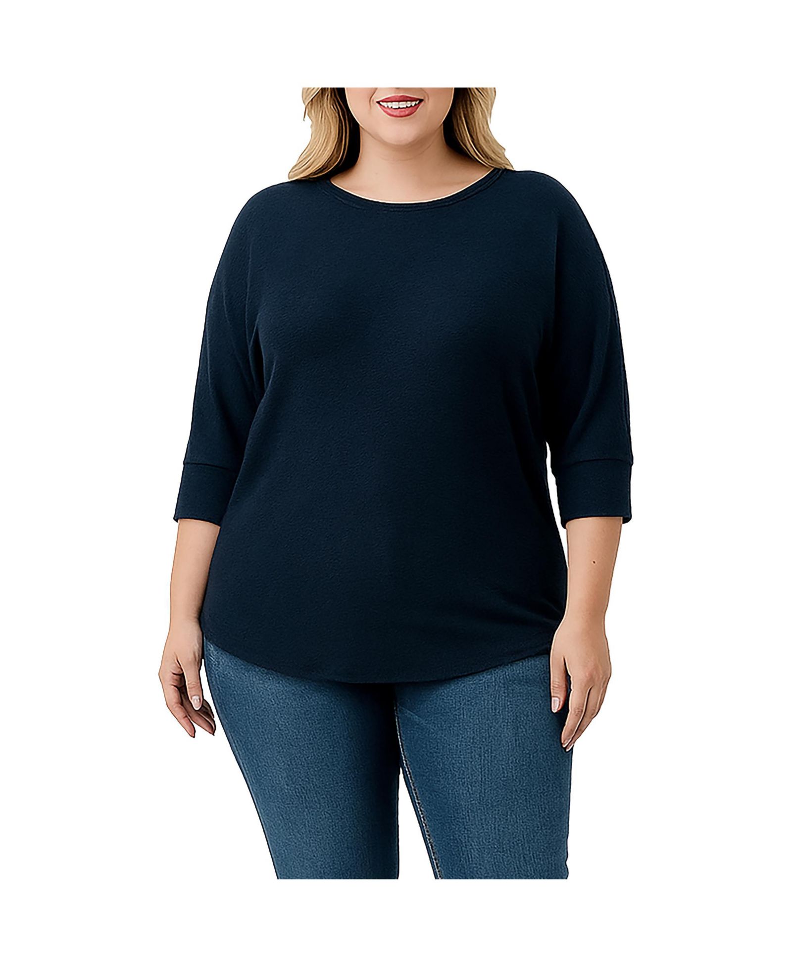 Женский топ Standards & Practices Plus Size 3/4 Dolman Sleeve