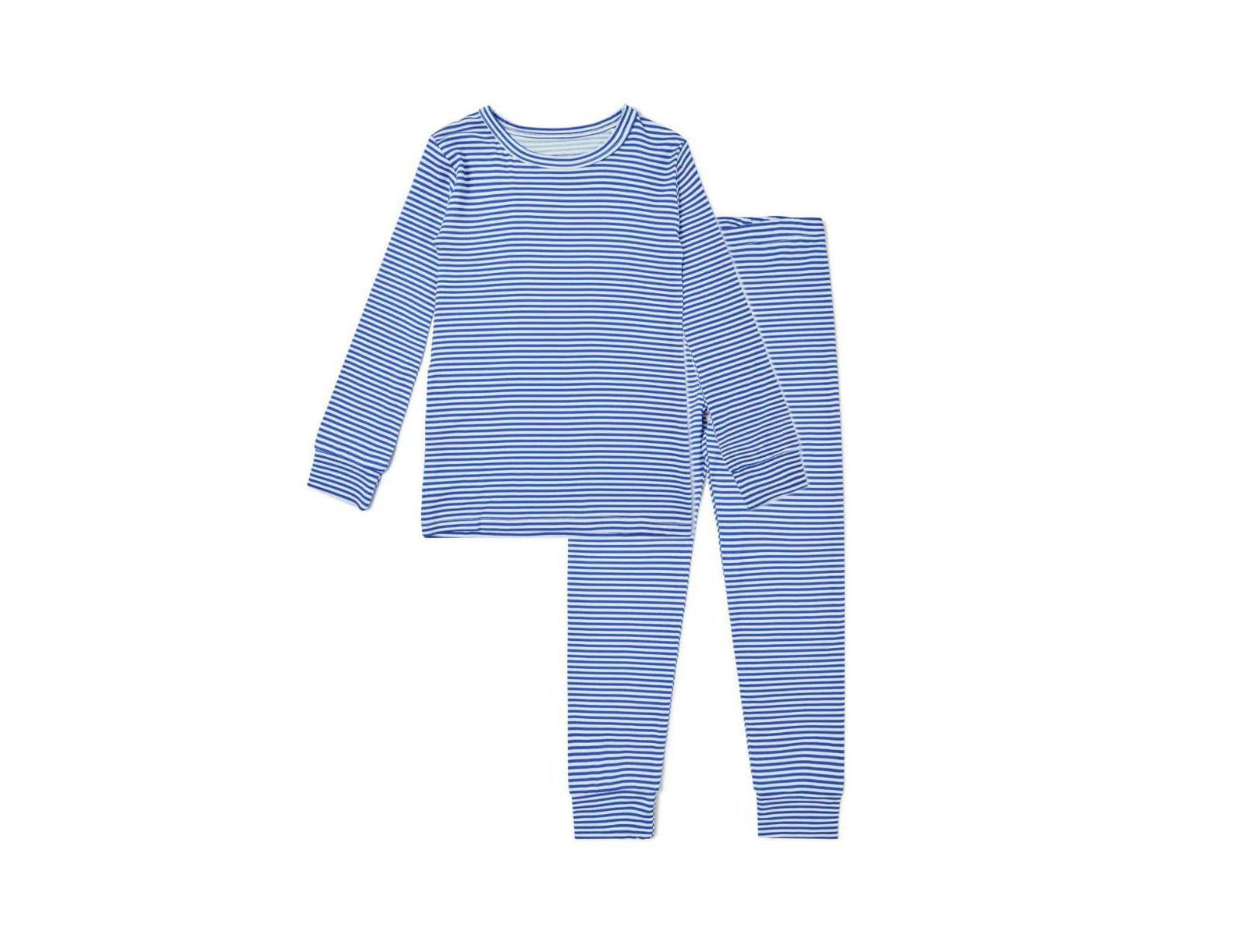 Motette Baby Boys Cobalt Stripe Pajama Set