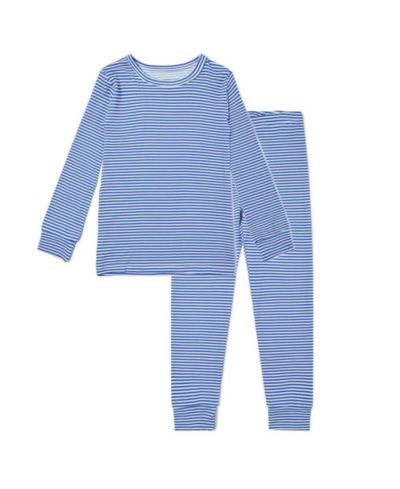 Motette Baby Boys Cobalt Stripe Pajama Set