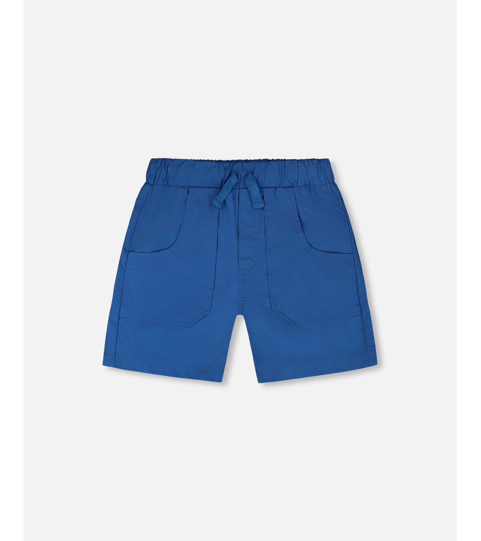 Deux par Deux Toddler Boys Parachute Shorts with Patch Pockets