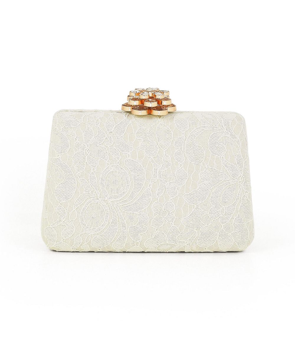 Женская мини-сумка Jewel Badgley Mischka Rose Lace с цветочной застежкой