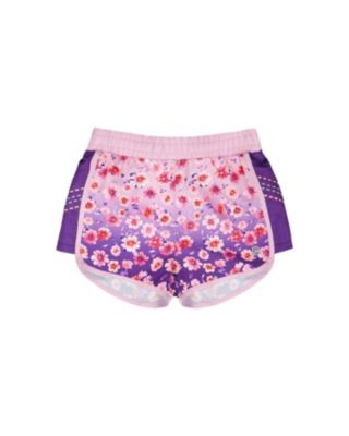 Deux par Deux спортивные шорты для девочек из полиэстера, градиент Mauve Floral