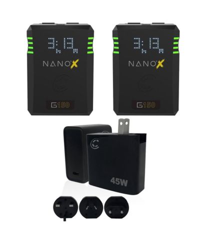 Смарт-аккумулятор Core SWX NANOX Micro 150 150Wh 14.8V 9900mAh Gold-Mount с зарядным устройством USB-C PD