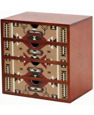Органайзер для стола YIGII Boho Tribal, 4 ящика, для офиса и спальни