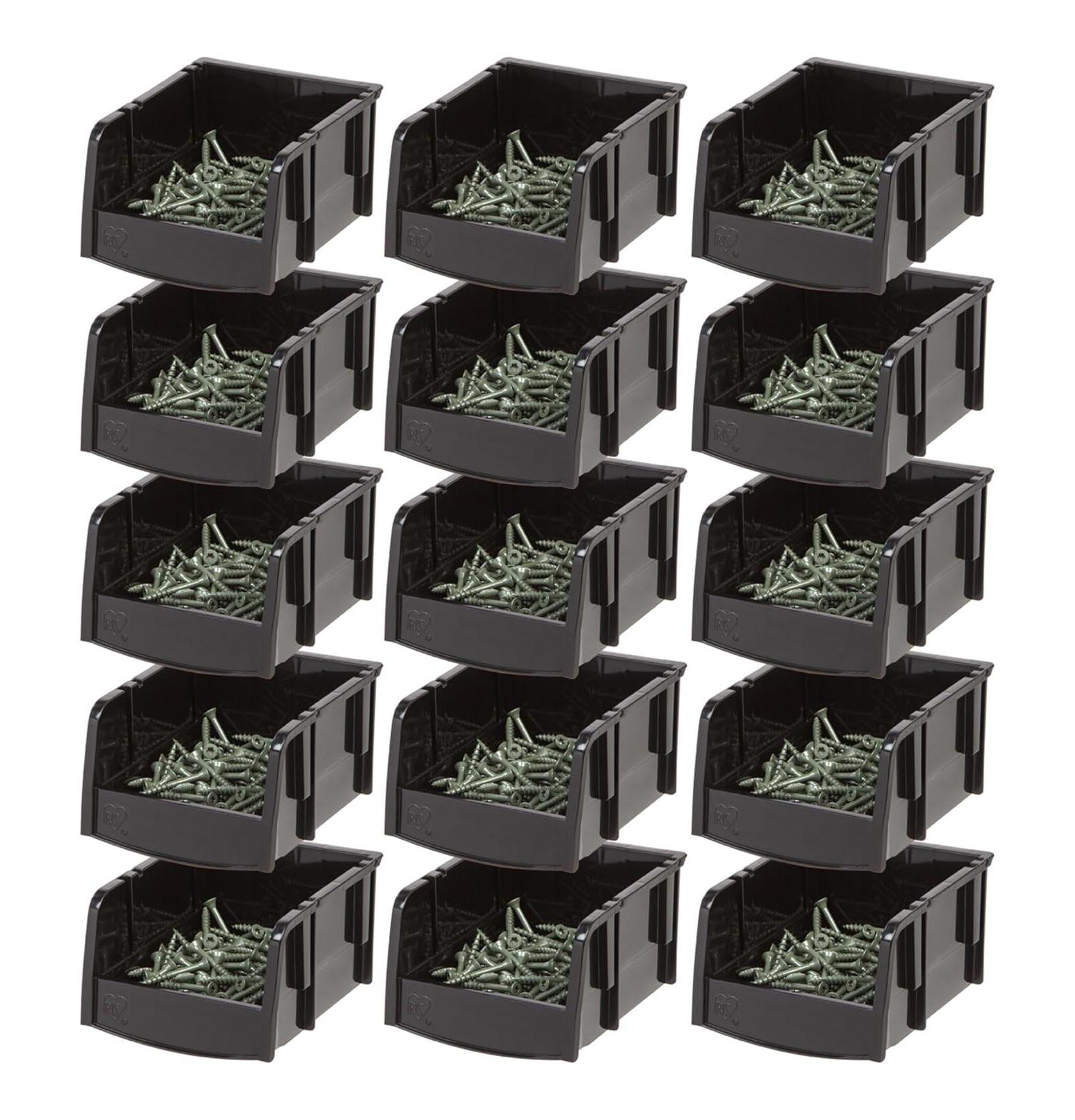 Органайзер для хранения IRIS Stackable Bins, Plastic Front Shelf Bin