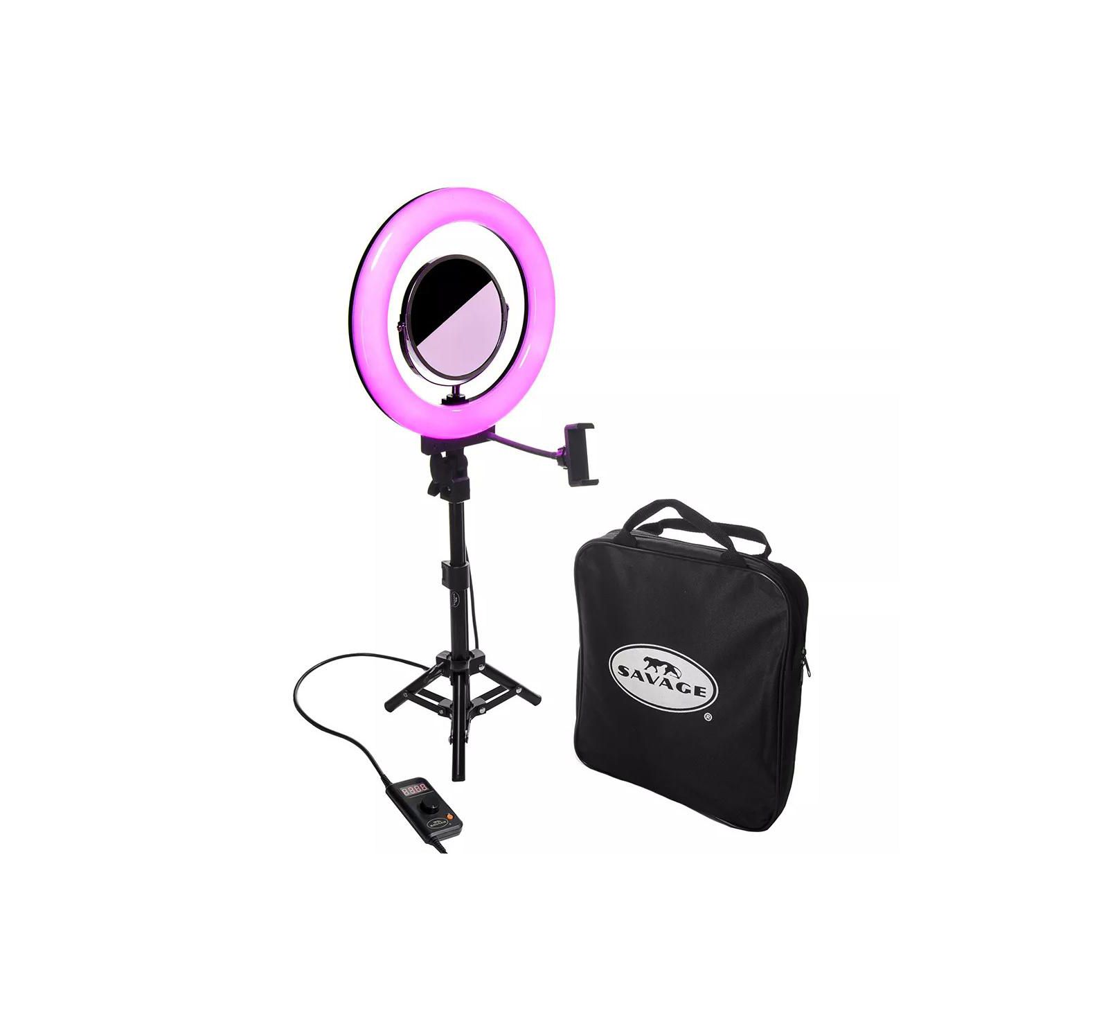 Savage 12" RGB Tabletop Ring Light for Phones and Cameras