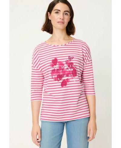 Женская футболка Olsen Stripe and Hearts Print