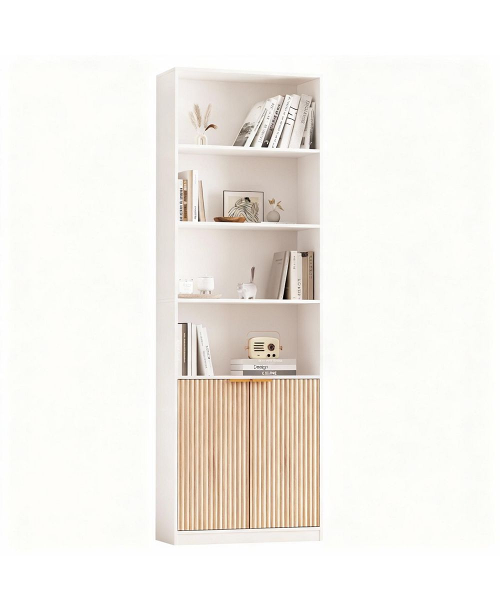 Книжный шкаф YIGII 72" Tall с 6 полками и шкафами