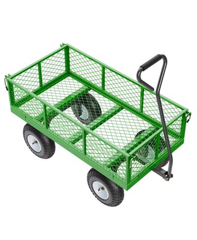 SUGIFT Heavy-Duty Utility Wagon with Removable Sides & 180° Handle