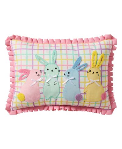 Декоративная подушка Hallmark Bunny BFFs Reversible, 14" x 20"