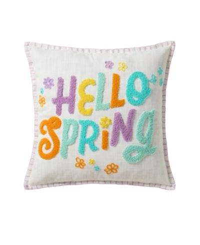 Hallmark Декоративная реверсивная подушка Hello Spring 18" x 18"