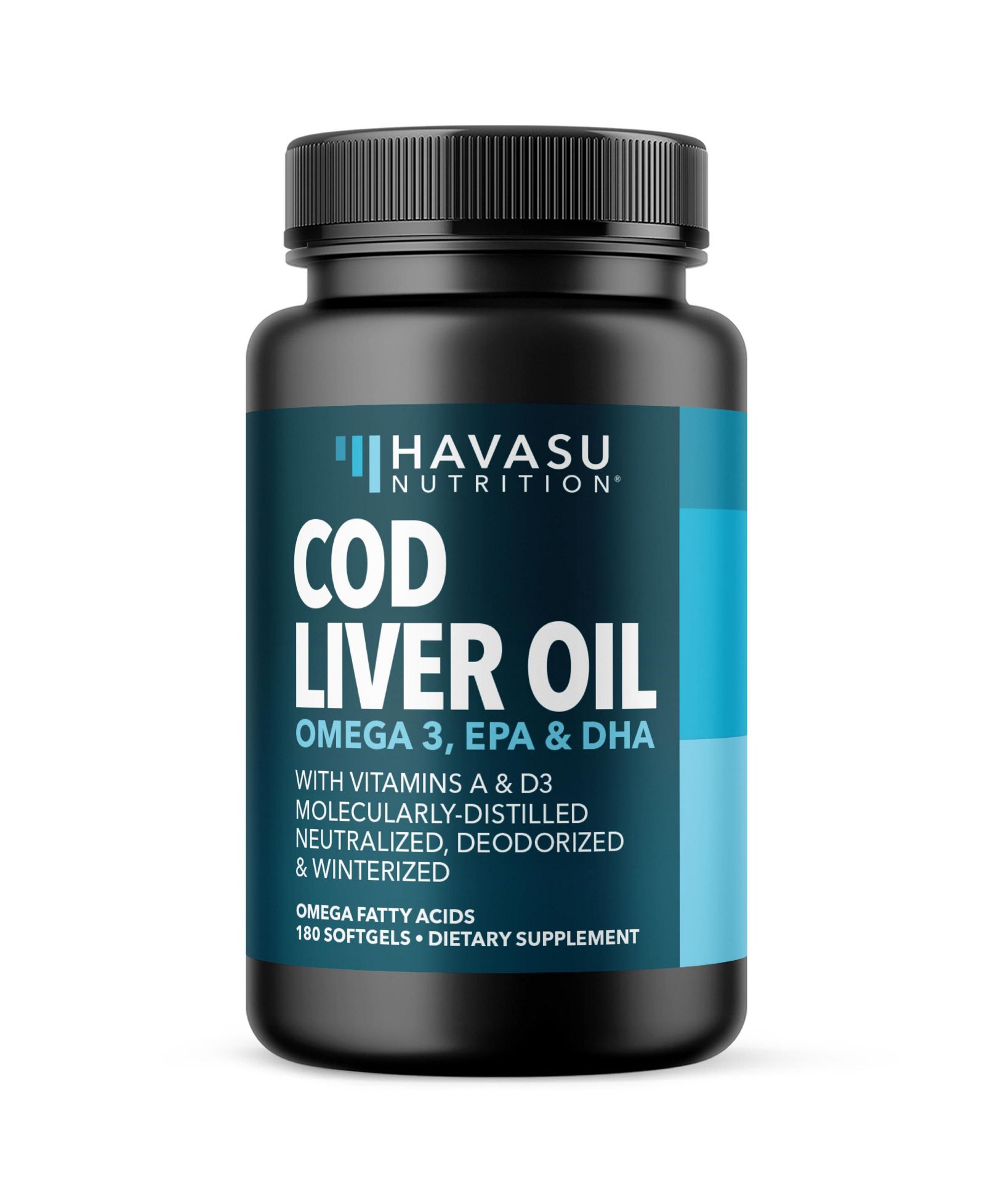 Рыбий жир Havasu Nutrition Cod Liver Oil Omega 3 EPA DHA 1000mg