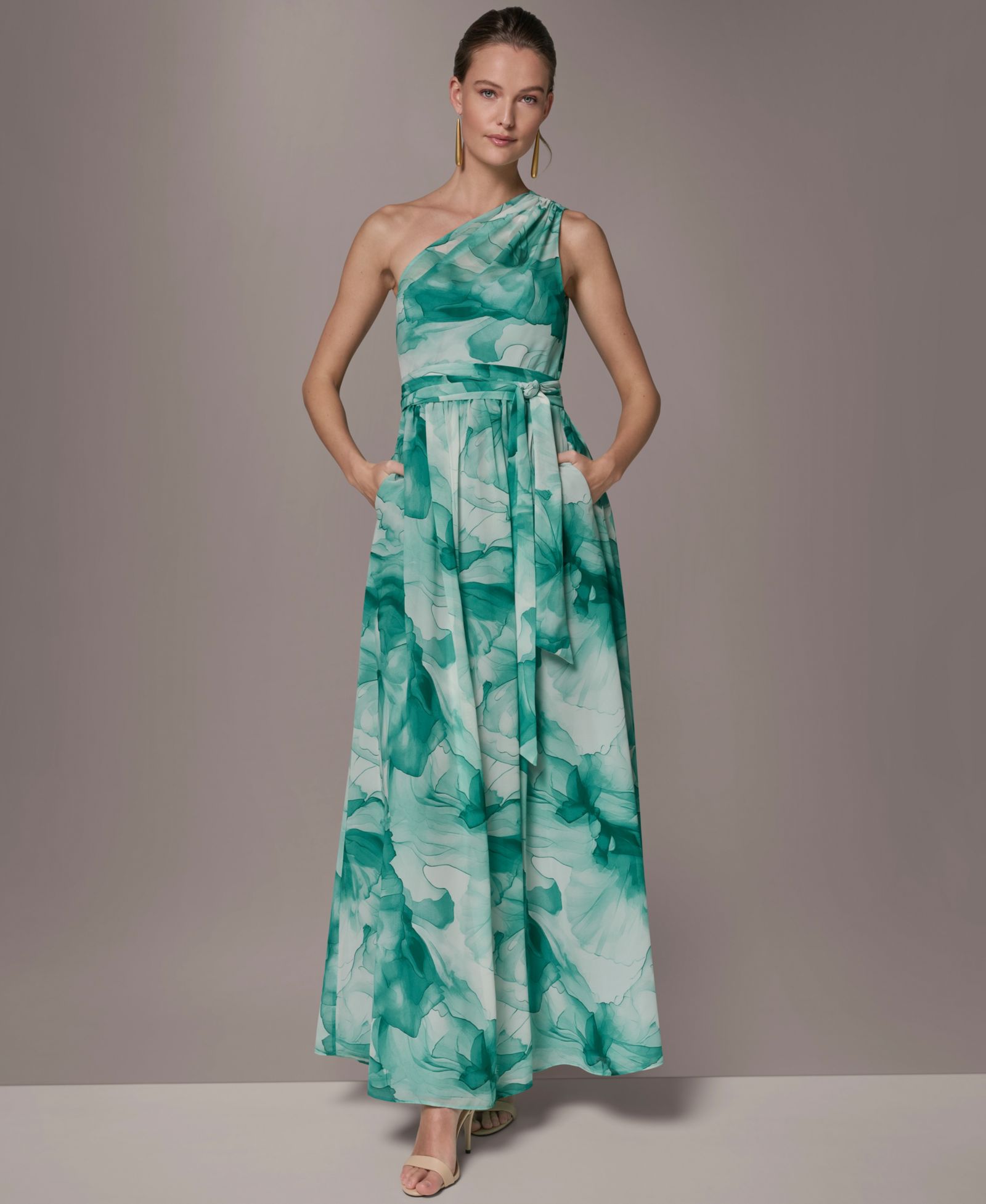 Donna Karan New York Women's Chiffon Ball Gown