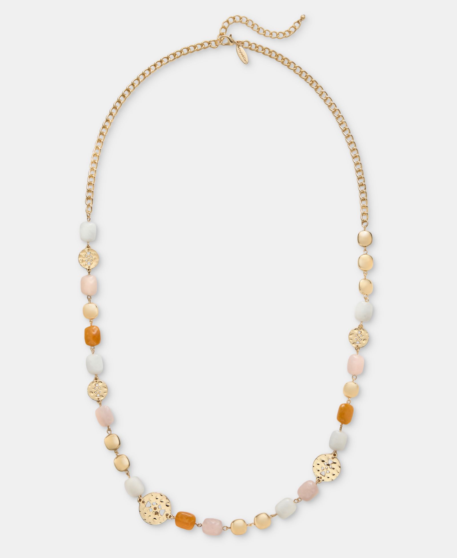 Style & Co Ожерелье с золотистым оттенком и бисером, 36"