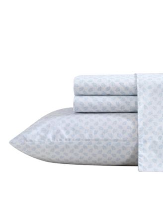 Nautica Breezy Bloom 200-Thread Count Cotton Percale 4-Pc. Sheet Set, Full