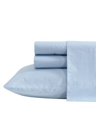 Nautica Geo Floral 200-Thread Count Cotton Percale 4-Pc. Sheet Set, Full
