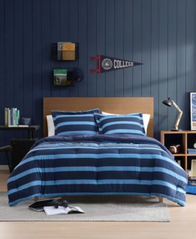 Комплект покрывал Nautica Keelson Stripe Reversible 3-Pc., Full/Queen
