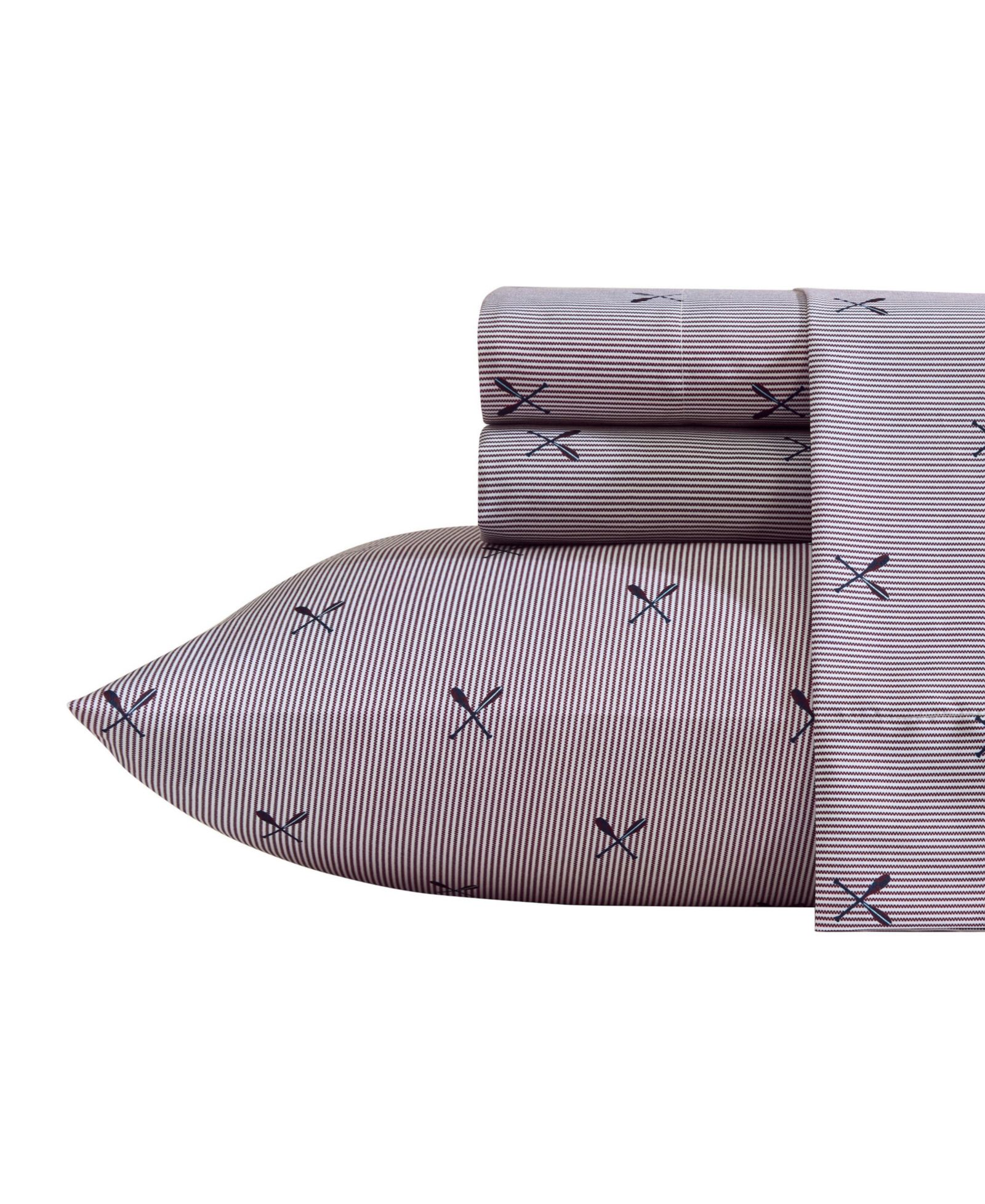 Nautica Coxswain Stripe Printed Microfiber 3-Pc. Sheet Set, Twin XL