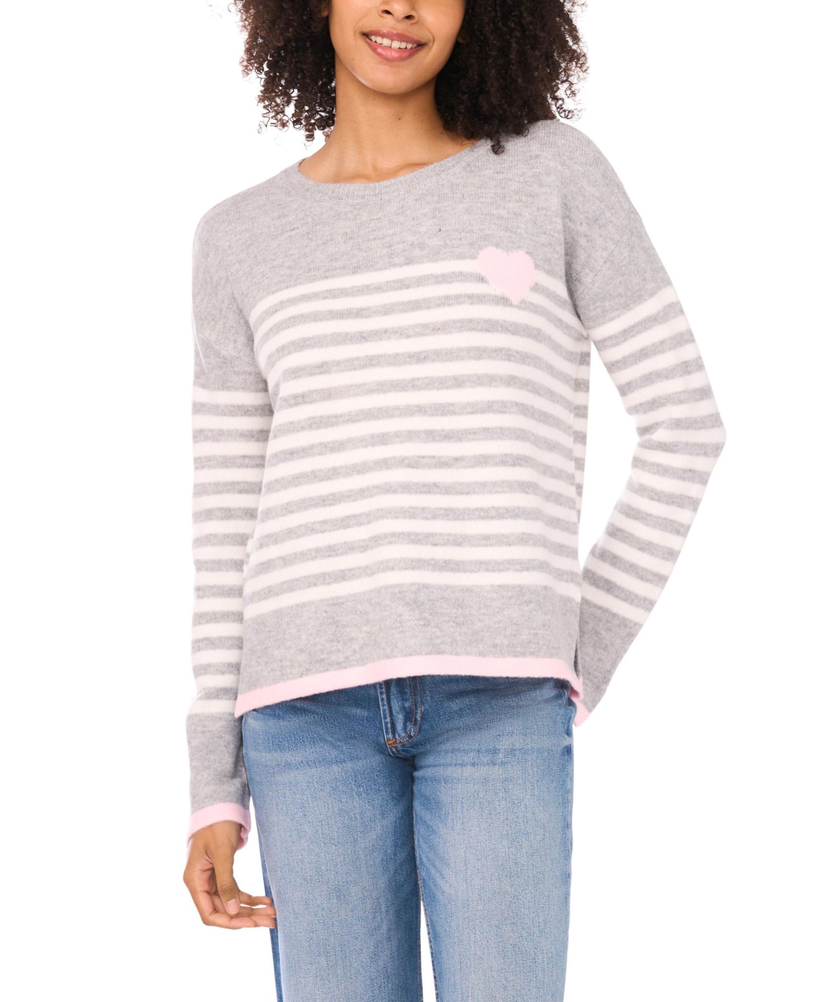 Женский свитер CeCe Sailor Stripe Crewneck