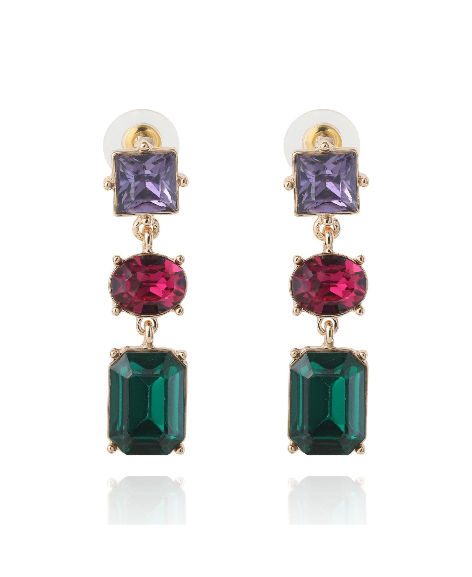 BCBG Generation Серьги с многоцветными камнями