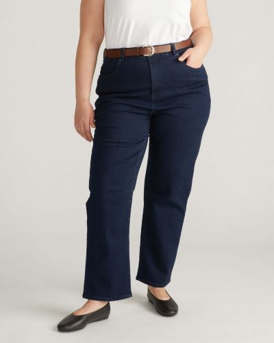Universal Standard Plus Size Ella High Rise Straight Leg Jeans