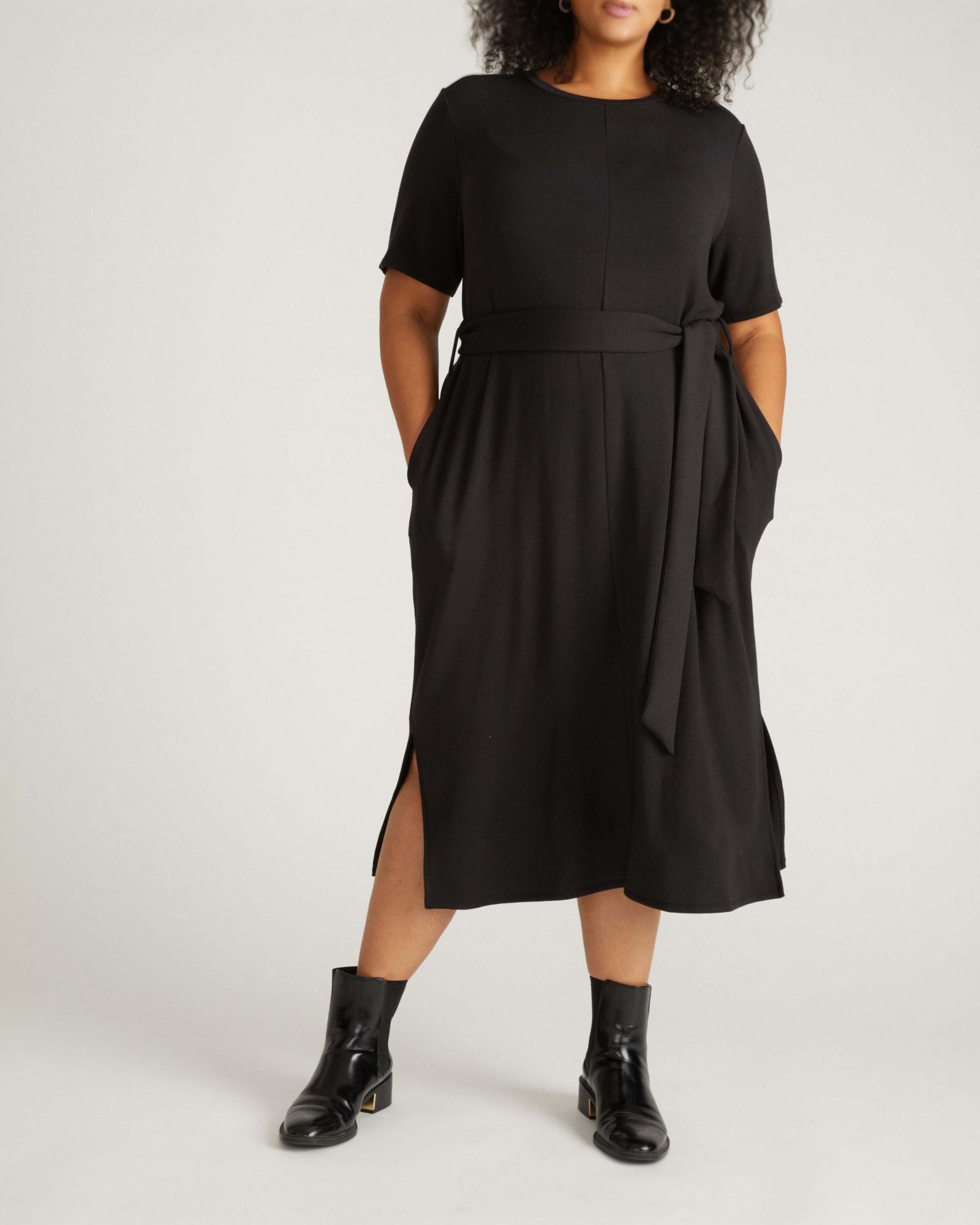 Universal Standard платье TravelKnit с поясом Plus Size Женское