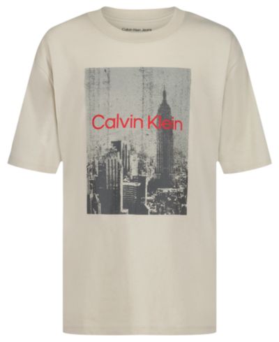 Calvin Klein Boys' 8-20 Empire State Short-Sleeve T-Shirt