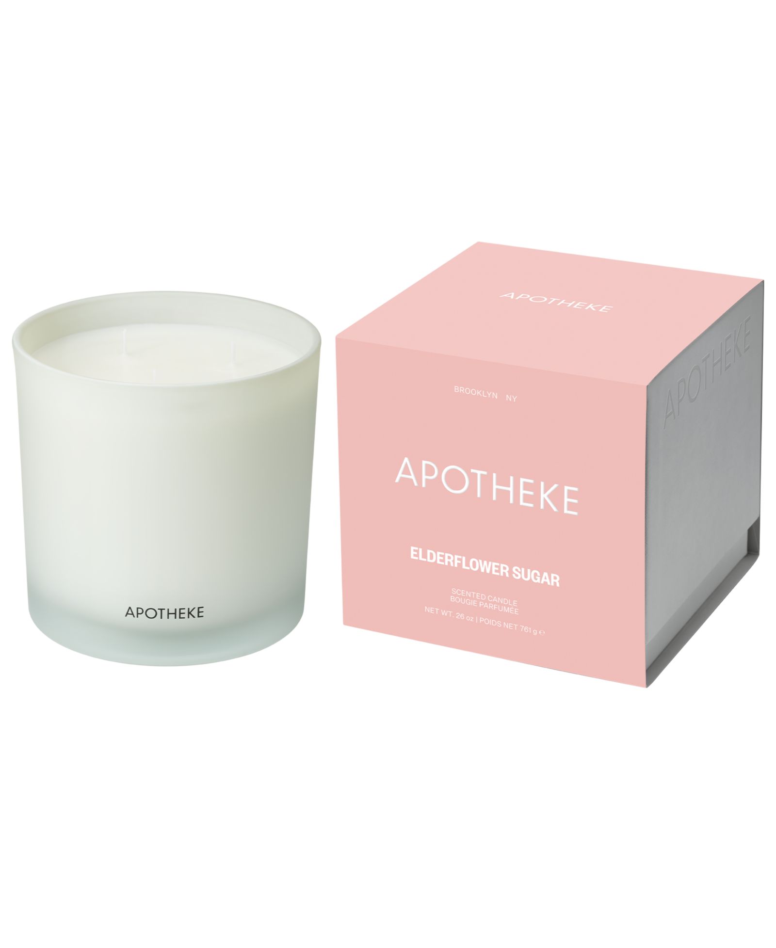 APOTHEKE Elderflower Sugar 3-Wick Scented Candle, 26 oz.