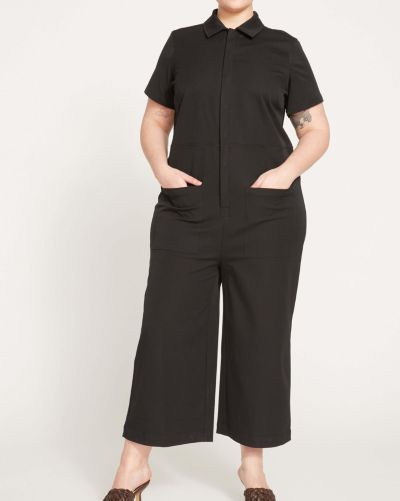 Universal Standard Women's Kate Stretch Cotton Twill Jumpsuit
