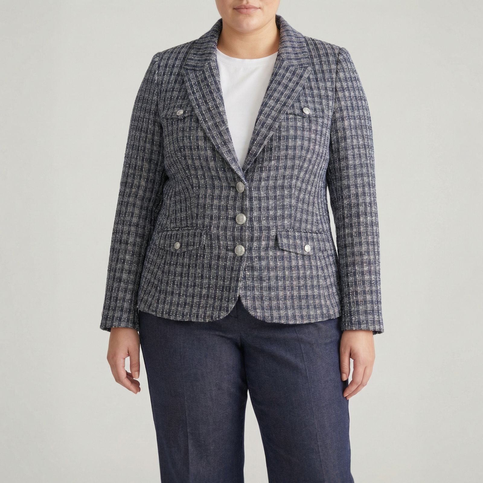 Universal Standard Блейзер Ponte на 4 кармана Plus Size