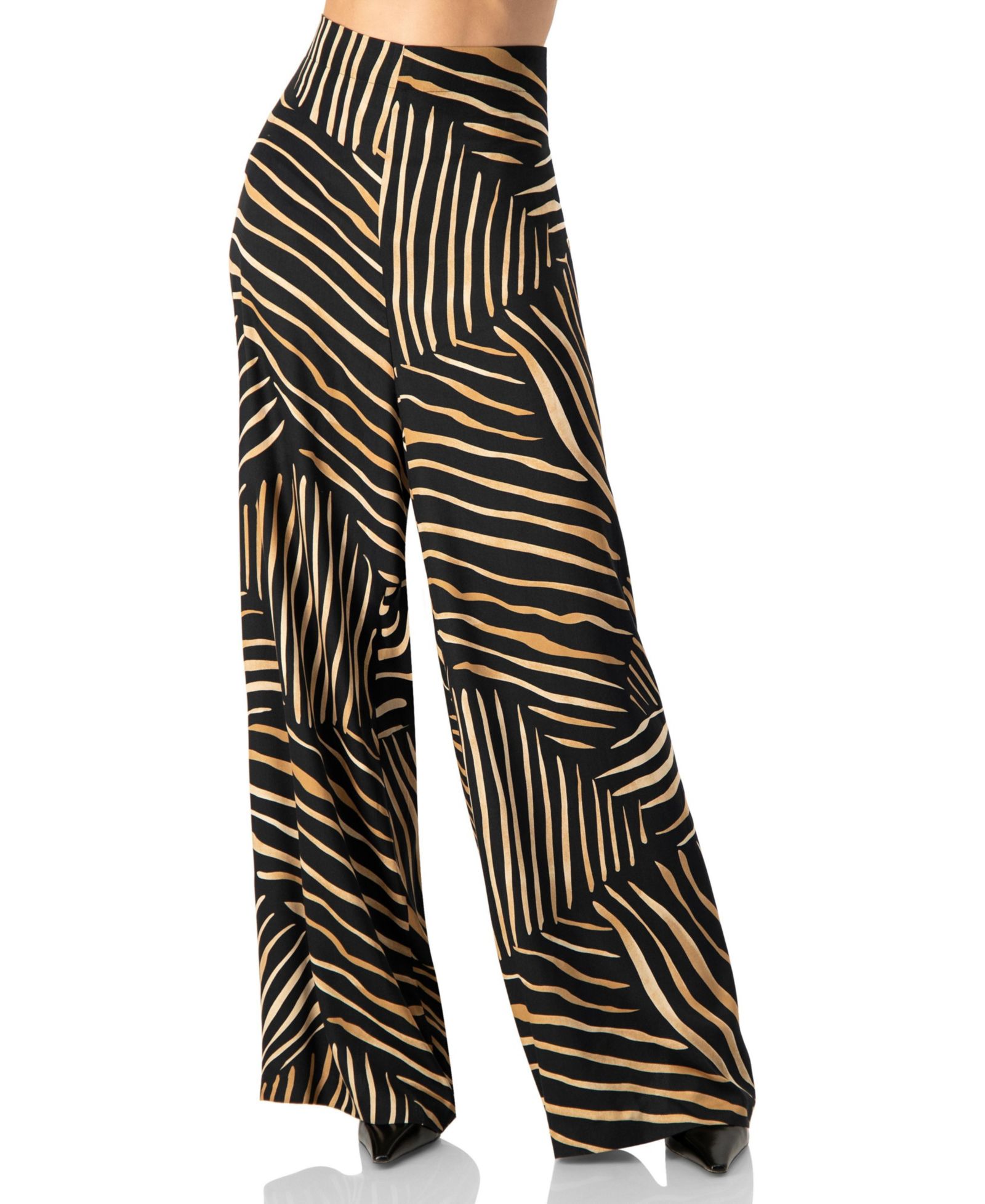 Ivonne Women's Wide-Leg Patterned Trousers