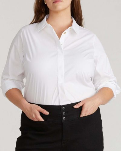 Рубашка Universal Standard Plus Size Popover из поплина