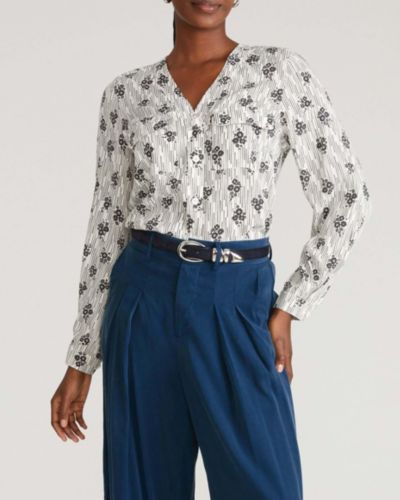 Женская блузка Universal Standard Plus Size Cooling Stretch Cupro Button-Down