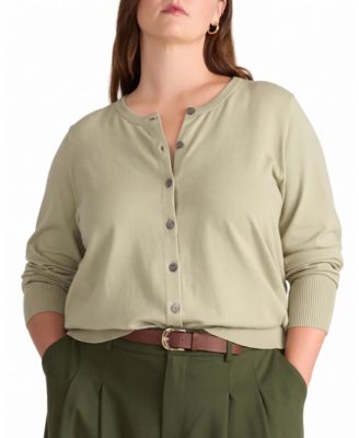Universal Standard Plus Size кардиган из тонкого трикотажа, с круглым вырезом
