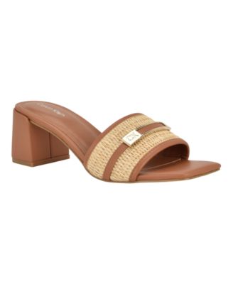 Calvin Klein Women's Paloma Slip-On Block Heel Sandals