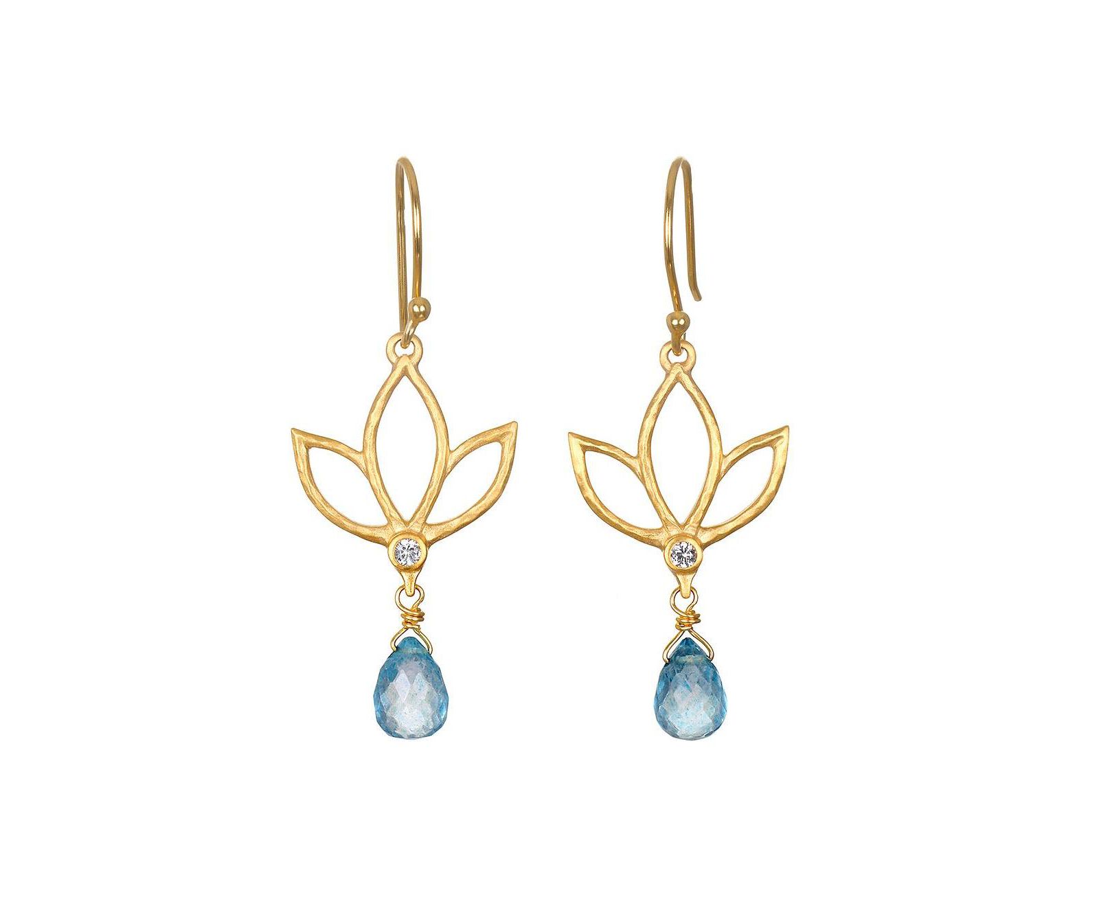 Серьги Satya Jewelry Ignite Renewal Topaz Lotus Drop