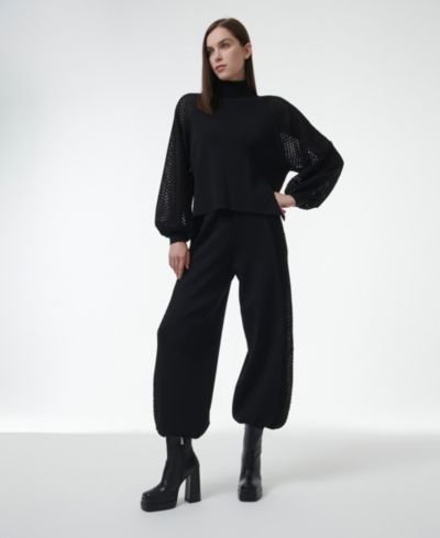 Женские трикотажные брюки Leem Mesh Detail